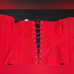 RED Corset. Size medium. By Oh Yes .